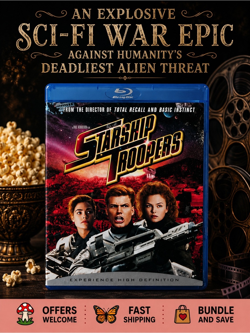 Starship Troopers Blu-ray Sci-Fi Action Movie Paul Verhoeven